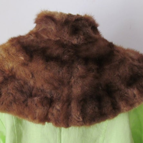 Fur shawl Roaring 20s Fashion 3 Mink Stole Cape